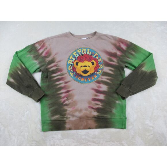 Grateful Dead Sweater Womens Small Brown Tie Dye Pullover Rock Concert‎ Ladies* - Picture 1 of 10